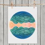 Poster Print 8x10 - Ocean Flow - For Your Home..