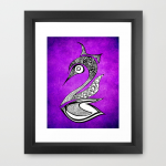 Poster Print 8x10 - Purple Swan - Of Fine Art..