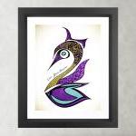 Poster Print 8x10 - Purple Swan Live Your Dreams..