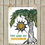  Poster Print 8x10 - Sunshine Tree ..