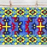Inca Multicolor Pattern - Poster Print 8x10 - Of..