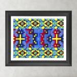 Inca Multicolor Pattern - Poster Print 8x10 - Of..