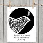 Black Bird In Disguise Nature Quote - Poster Print..