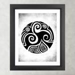 Poster Print 8x10 - Spirals In My Life White - Of..