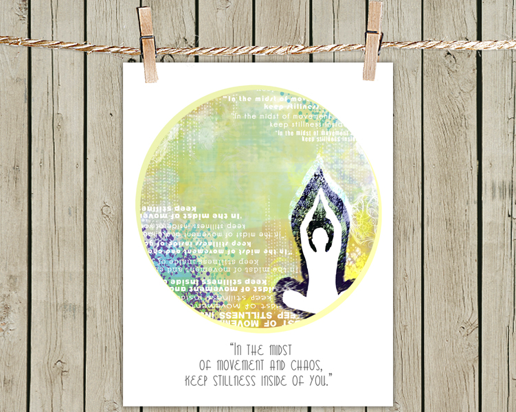 Poster Print 8x10 - Movement Stillness - For Your Wall Decor